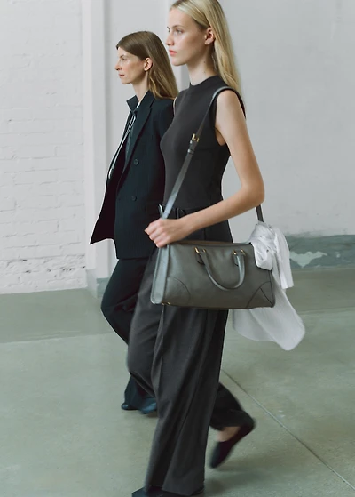 Pinstripe jumpsuit combination