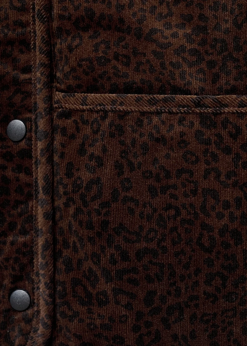 Leopard-print bomber jacket