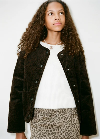 Leopard-print bomber jacket