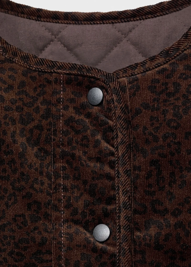 Leopard-print bomber jacket