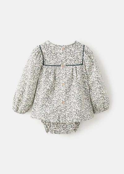 Floral dress and diaper cover