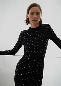 Crystal open-back dress