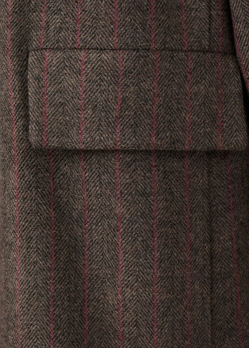 Herringbone wool blazer