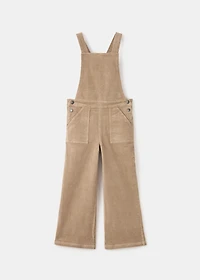 Long corduroy dungarees