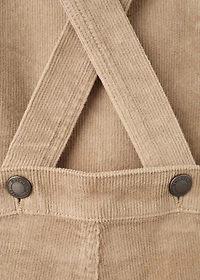 Long corduroy dungarees