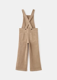 Long corduroy dungarees