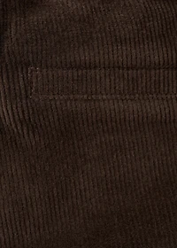 Straight-leg corduroy pants