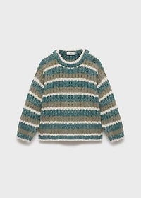 Knit striped sweater