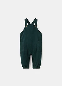 Long corduroy dungarees