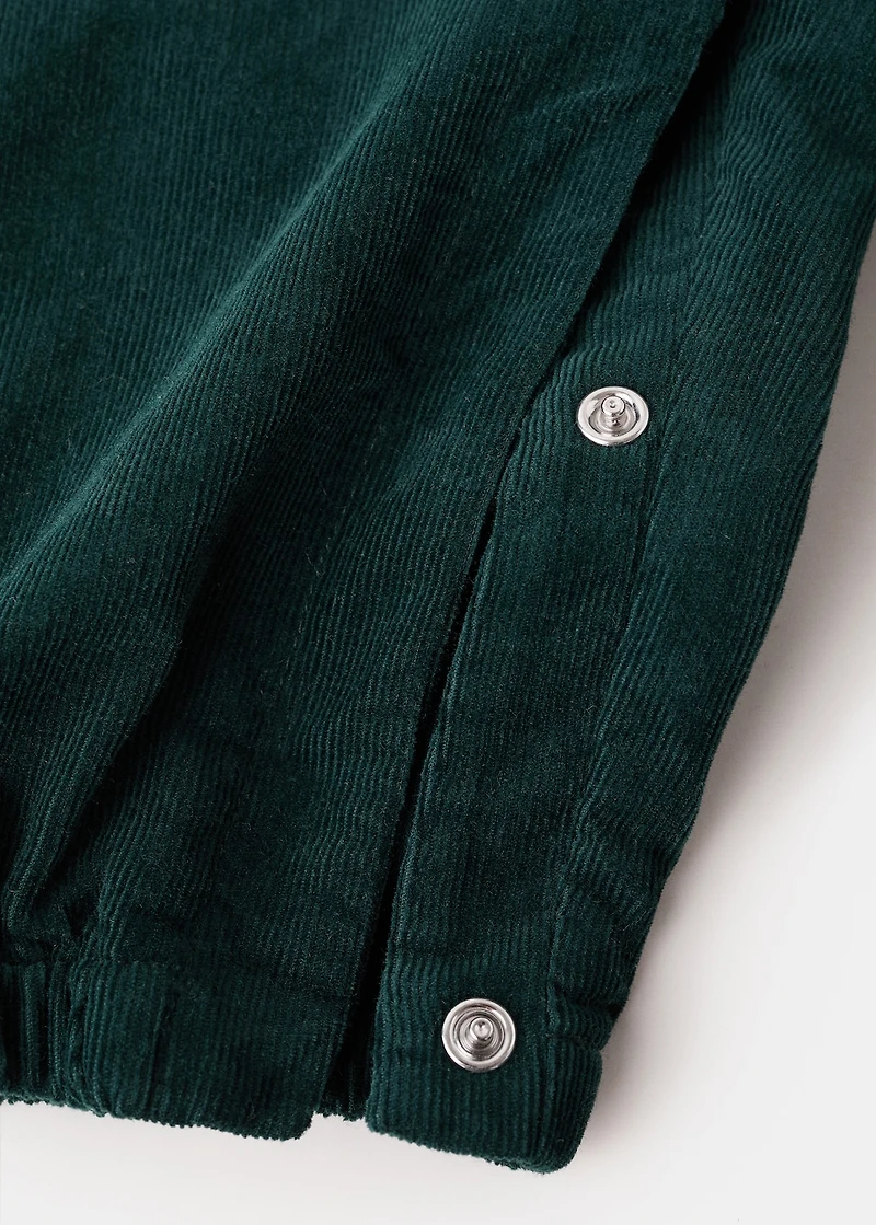 Long corduroy dungarees