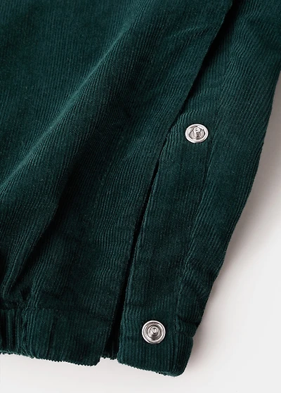 Long corduroy dungarees