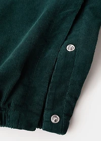 Long corduroy dungarees