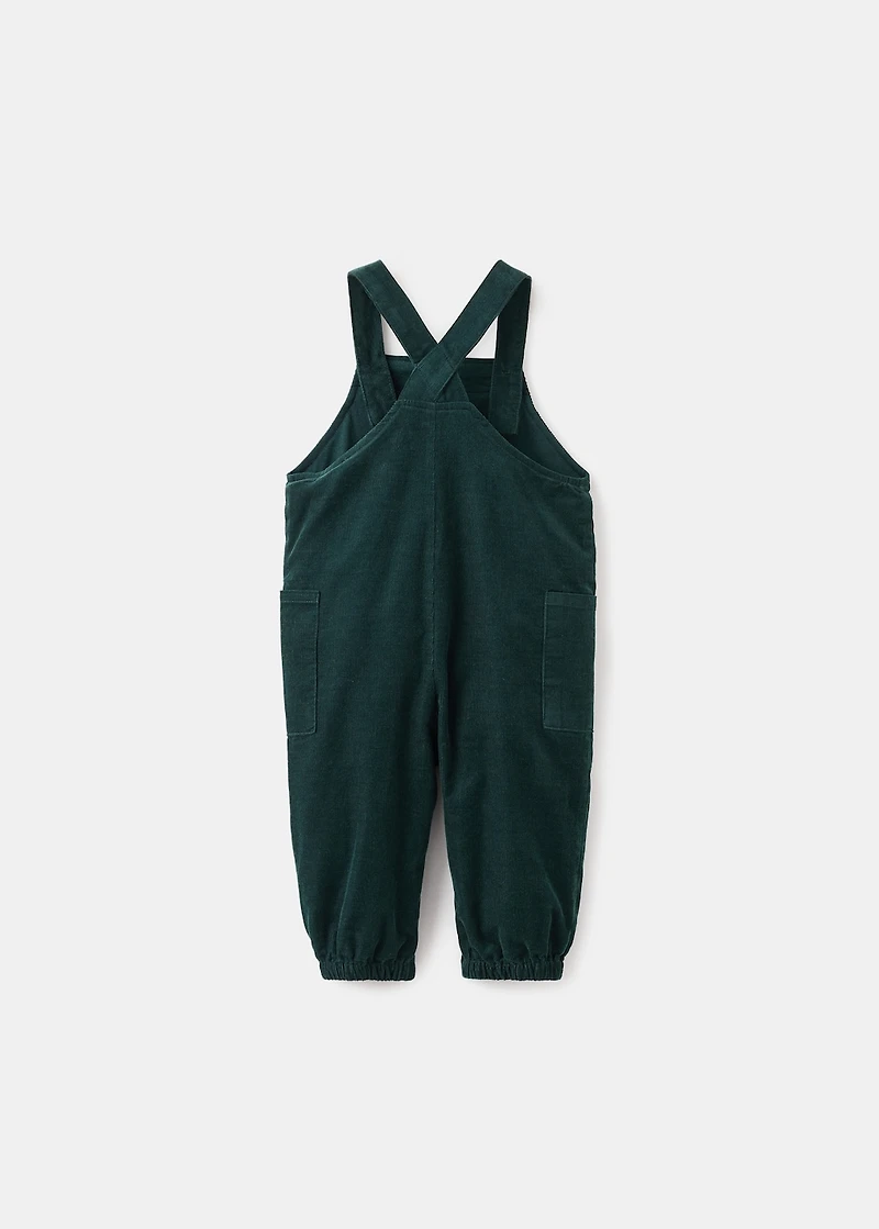 Long corduroy dungarees