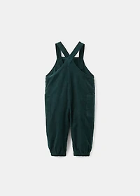 Long corduroy dungarees