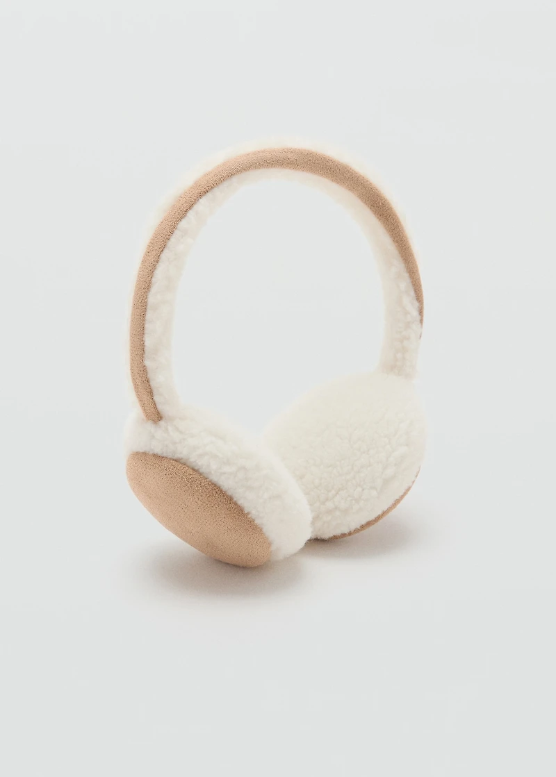 Shearling-effect earmuffs