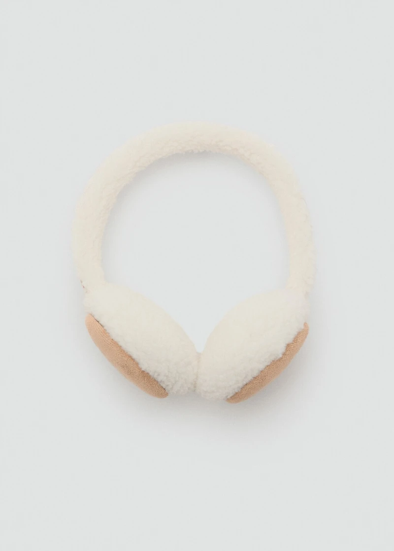 Shearling-effect earmuffs