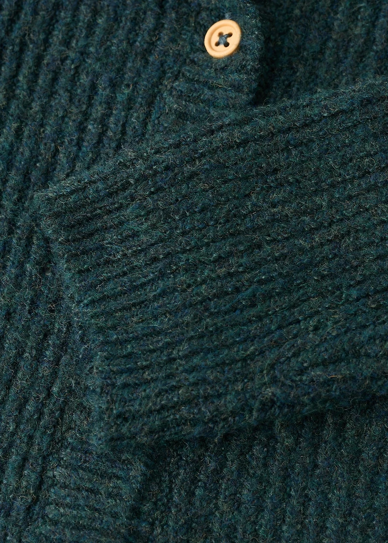 Knitted button cardigan