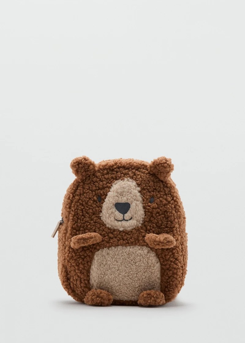 Teddy bear sherpa backpack