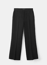 High-waist straight pants