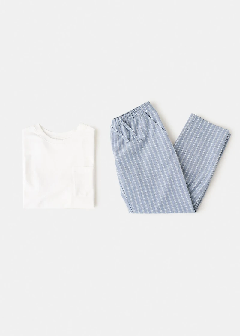 Striped long pyjamas