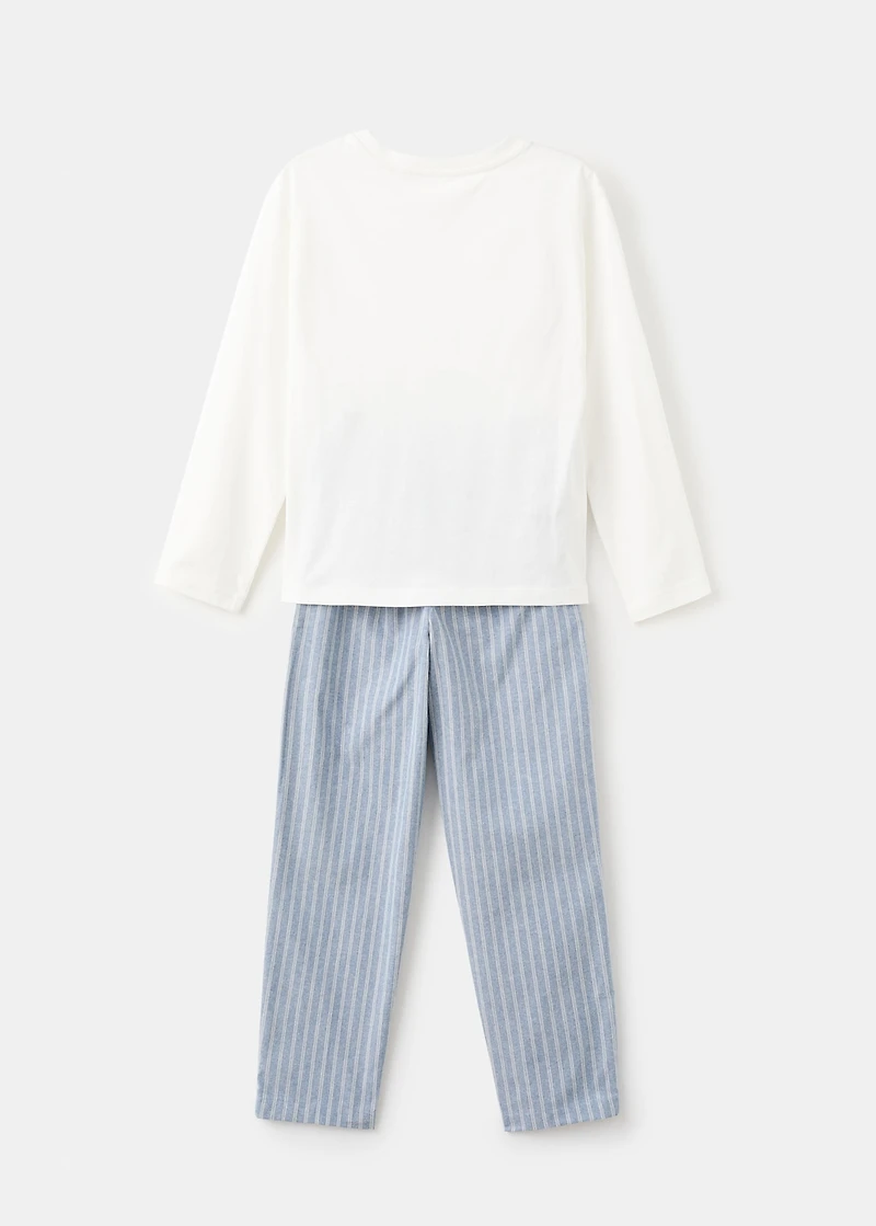 Striped long pyjamas