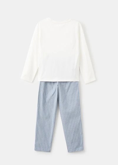Striped long pyjamas