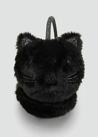 Cat fur-effect earmuffs