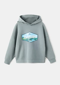 Printed cotton sweatshirt