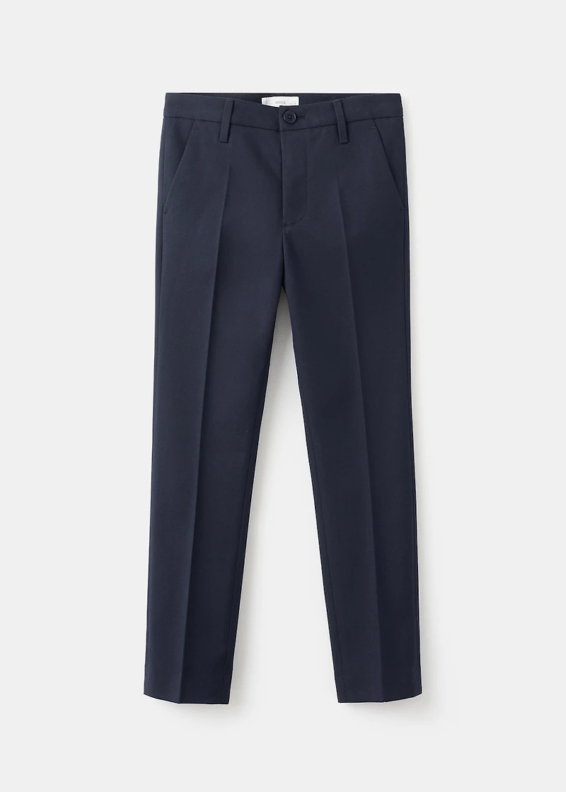 Straight suit trousers