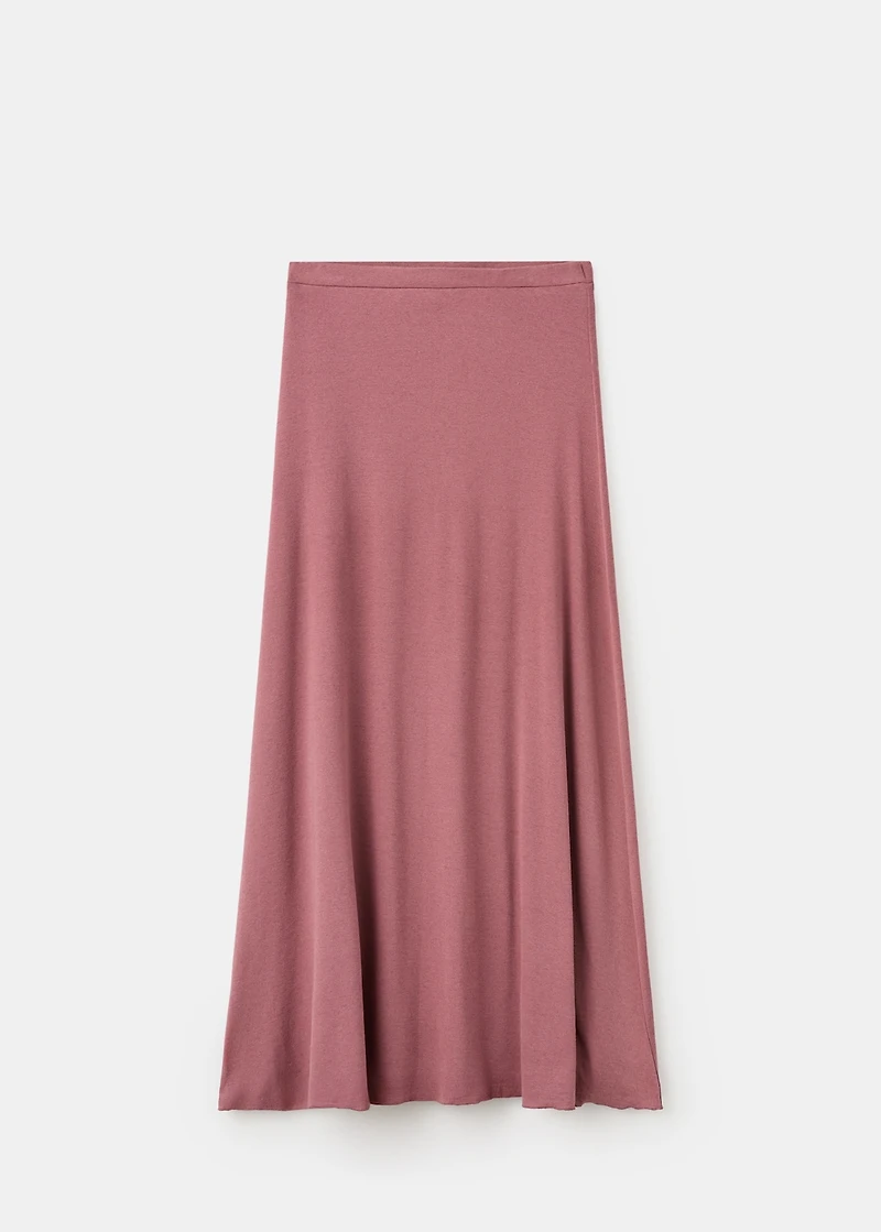 Long flared skirt