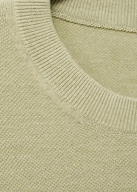 Cotton fine-knit t-shirt