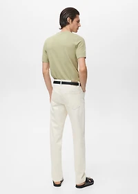 Cotton fine-knit t-shirt