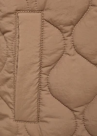 Quilted long coat