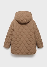 Quilted long coat