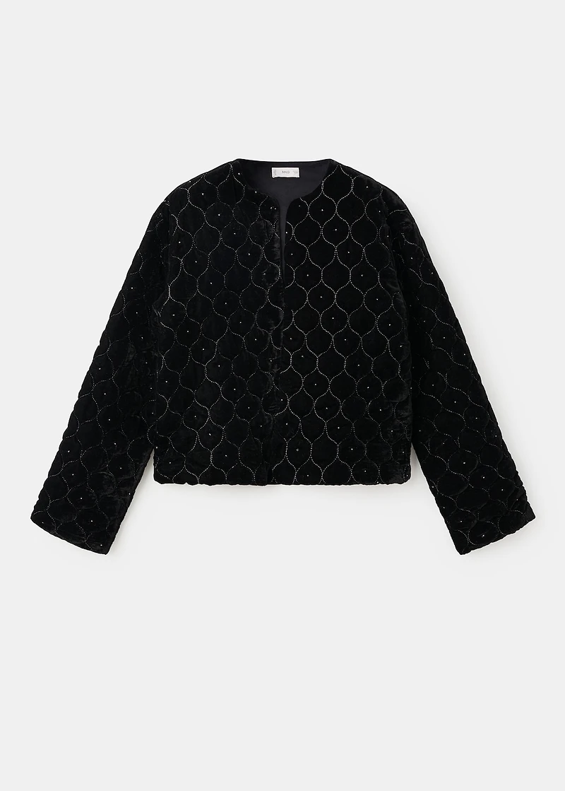 Beaded velvet jacket