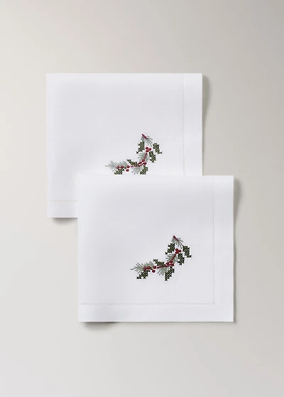 Cross-stitch napkins