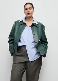 Belt straight-fit pants