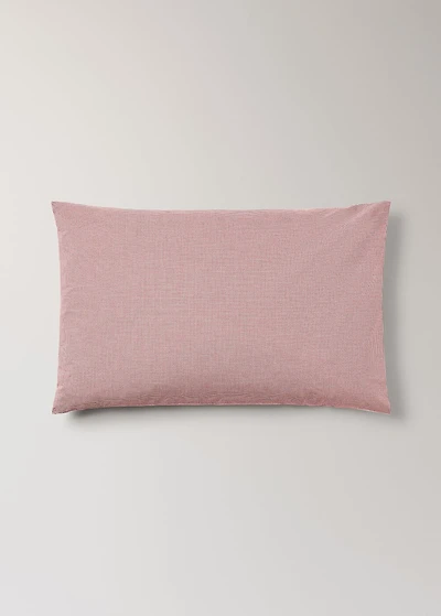 Yarn-dyed gingham-check children's pillowcase 50x75 cm