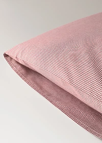 Yarn-dyed gingham-check children's pillowcase 50x75 cm