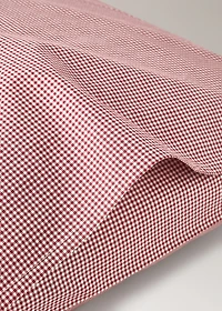 Yarn-dyed gingham-check children's pillowcase 50x75 cm