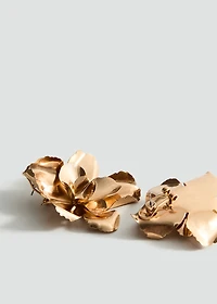 Flower-design earrings