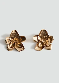 Flower-design earrings