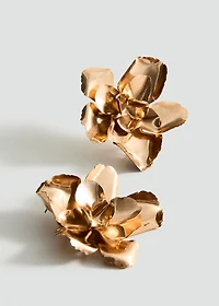 Flower-design earrings