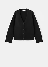 Oversized V-neck cardigan