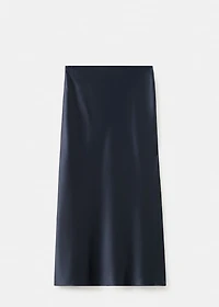Satin long skirt
