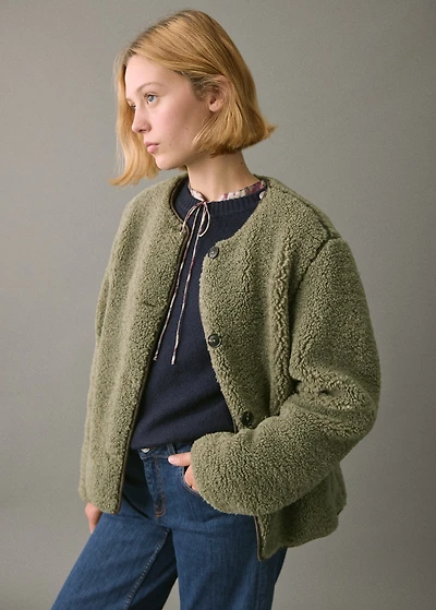 Shearling-effect jacket