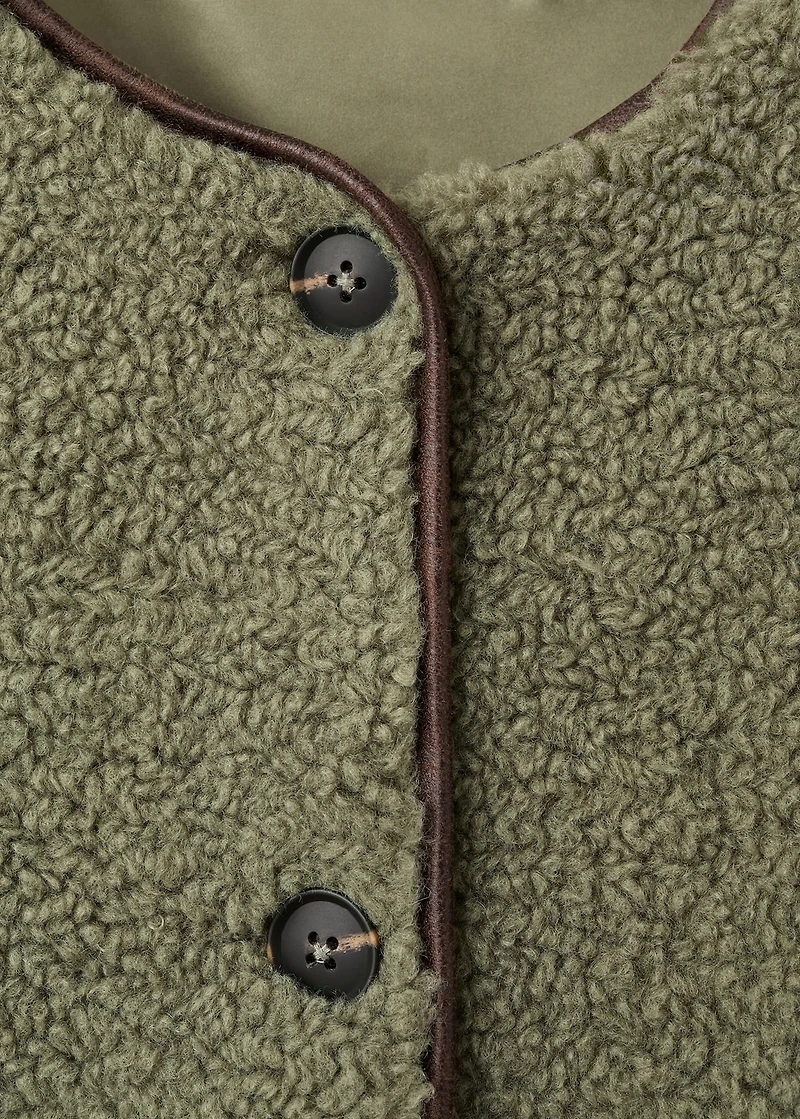 Shearling-effect jacket