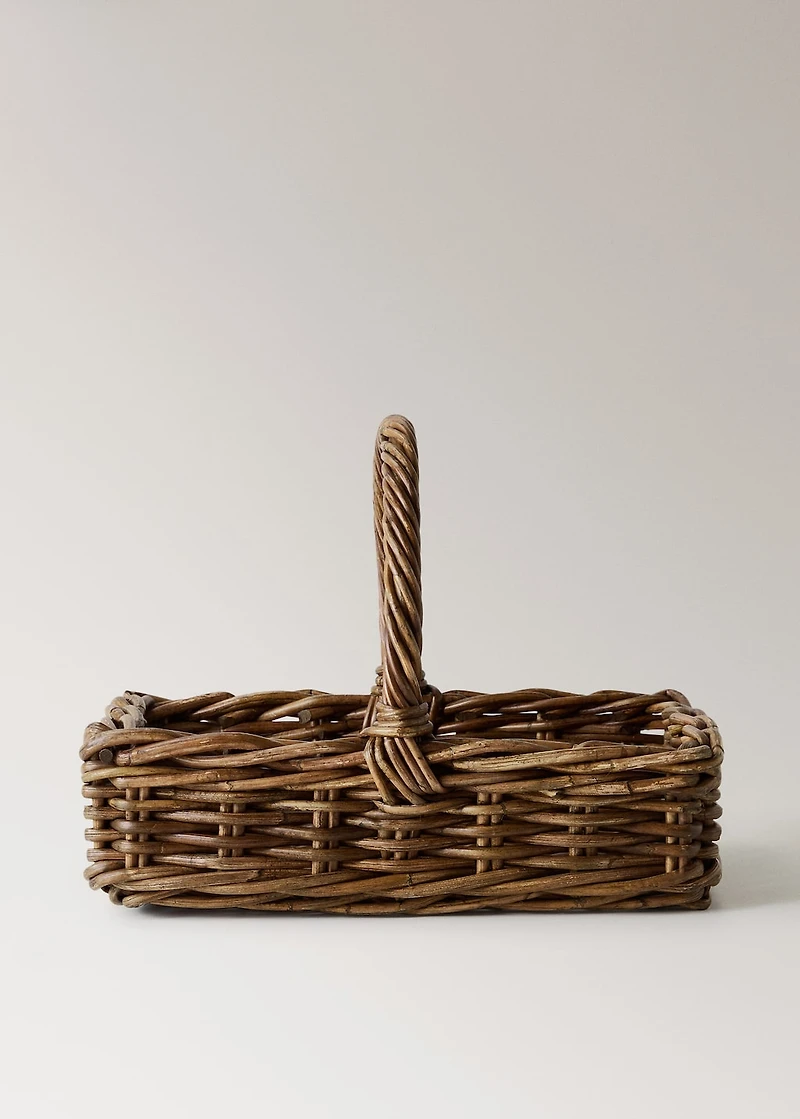 Rattan firewood basket