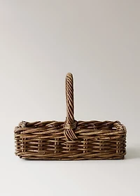 Rattan firewood basket