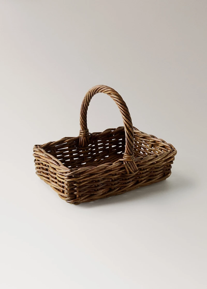 Rattan firewood basket